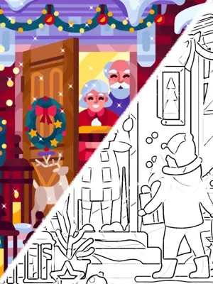 Christmas Coloring Pages android App screenshot 3